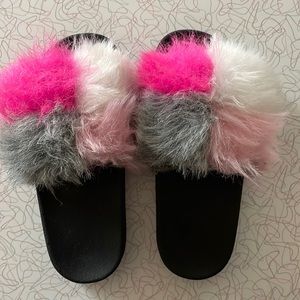 Faux Fur Sandal